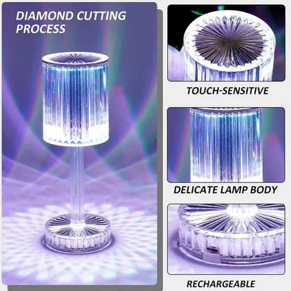 Rgb Crystal Touch Table Lamp