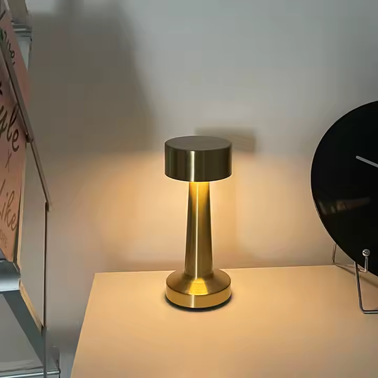 Golden LED Desk Lamp with Touch Sensor