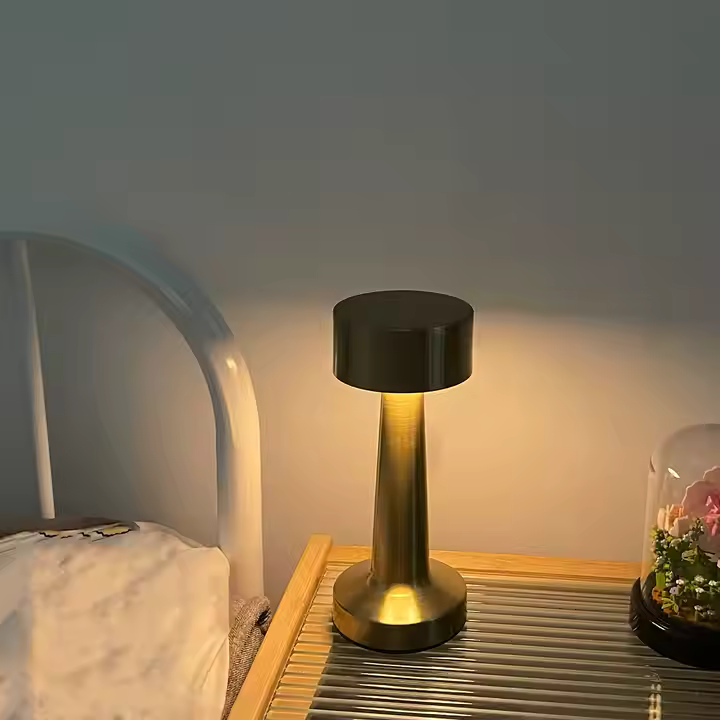 Golden LED Desk Lamp with Touch Sensor